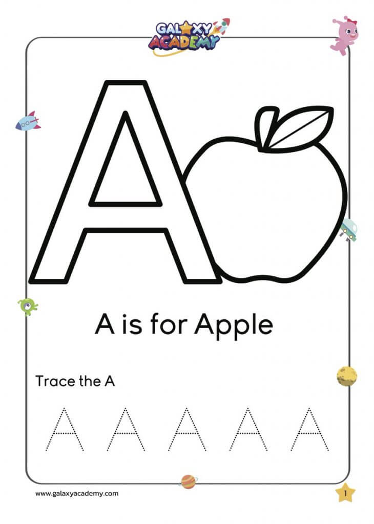 Letter A Coloring
