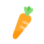 carrot, 萝卜(luó bo)